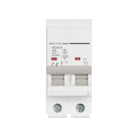 เซอร์กิตเบรกเกอร์ 16 แอมป์ 2 โพล 10KA เซฟ-ที-คัท สมาร์ท รุ่น US สีขาว_0